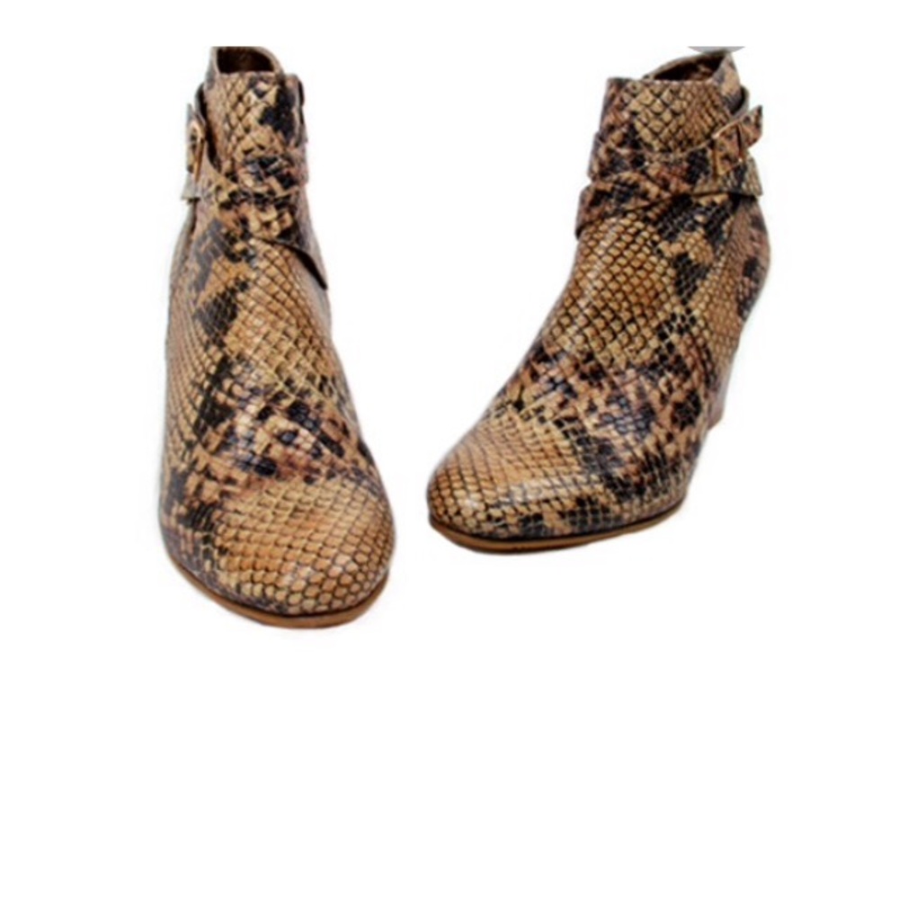 NWOB Ria Manyari Snakeskin Leather Botties Size 40